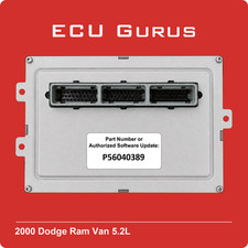 2000 Dodge Ram Van 5.2L Engine Computer P56040389 