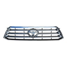 Toyota OEM 2008-10 Highlander/ Kluger Chrome & Gray Grille W/ Emblem 53101-48180 picture