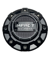 #Impact Off-Road Gloss Black/Chrome Logo Wheel Center Cap 1216 0144 picture