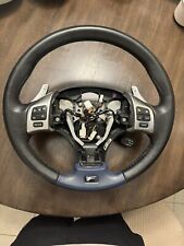 2008-2014 LEXUS IS F ISF STEERING WHEEL BLUE BOTTOM & STITCHING LEATHER OEM picture