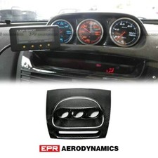 For Mazda RX8 Carbon Fiber Dash Mount Triple Gauge Pod RHD 60mm Glossy Interior picture