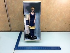 ⭐ Franklin Mint Diana Princess of Wales Porcelain Doll - Blue Dress New E picture