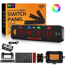 AUXBEAM AS-R40 4 Gang RGB Slim LED Touch Switch Panel Toggle/ Momentary/ Pulsed picture