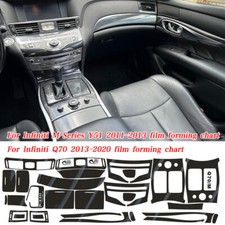 For Infiniti M56 M37 Q70 5D Carbon Fiber black Pattern Interior DIY Trim Decals picture