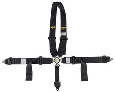 JEGS Black Cam Lock Ultra Series Harness 5-Point Design Pull Down U-Type picture