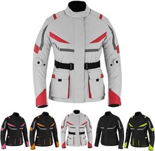 Womens Motorbike Jacket Waterproof CE Armoured For Bikers Coat Cordura Textile picture
