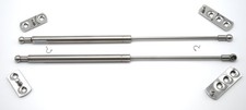 1955~1957 Chevy Wagon Liftgate Gas Strut Supports (Stainless) picture