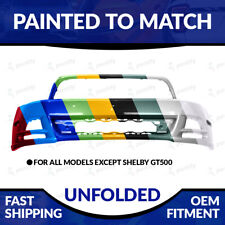 NEW Painted Unfolded Front Bumper For 2013 2014 Ford Mustang Non Shelby GT500 picture
