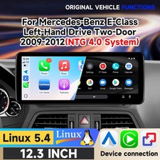 12.3 Ultra-thin Wireless CarPlay Touch Screen GPS for Mercedes Benz E Coupe W207 picture