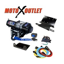Honda Foreman 400 450 Winch Mount Plate Kit 1993-2004 2000 lbs KFI ATV picture