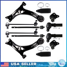 10pc For 2009-2013 Toyota Corolla Front Lower Control Arm Sway Bar Tie Rod End picture