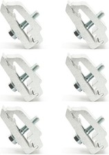 RuggedXL Low Pro Aluminum Mounting Clamps 1112514, Truck Cover, Cap, Silver picture