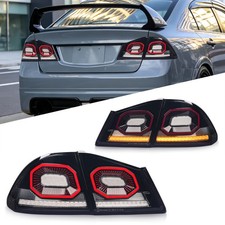 For 2006-2012 Honda Civic FD1 FD2 FD3 Type R JDM LED Tail Lights Sequential picture