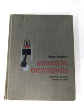 Motor Service’s Automotive Encyclopedia 1962 Vintage Hardcover Book picture