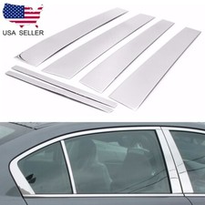 For 2008-2012 Honda Accord 6PC Stainless Steel Chrome Pillar Post Trim Cover  picture