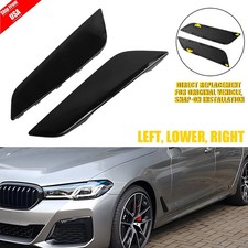 2x Black Side Fender Air Vent Trims Set For 2018-2023 BMW 5 Series G30 G31 M550i picture