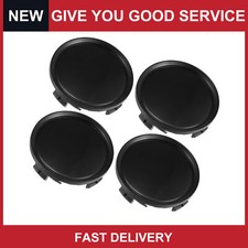 Universal 75mm Dia 4 Clips Wheel Tyre Center Hub Caps Cover Black Pack of 4 picture