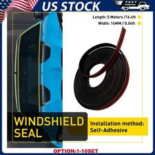 5M Universal Sunroof Seal Car Windshield Window sunroof Seal Strip T-Shape 1-10X picture