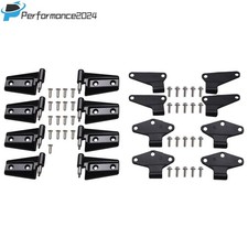FOR 2007-2018 Jeep Wrangler JK Body Door Hinge Replacement Set Powder Coat 16pcs picture