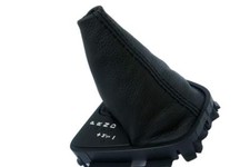 Fits 08-12 Land Rover LR2 Synthetic Leather Automatic Shift Boot Black picture