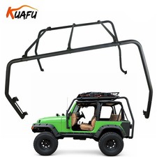 For 1997-2005 2006 Jeep Wrangler TJ Rubicon Textured Black Roof Rack #76713 picture