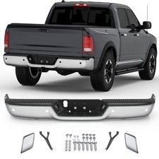 1X Chrome Rear Bumper For 2009-18 Dodge Ram 1500 Sensor Holes w/o Dual Exhaust picture