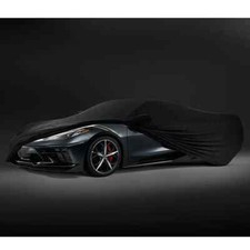 2020-2027 Chevrolet Corvette C8 Indoor Car Cover 84865967 Black w/ Logo OEM GM picture