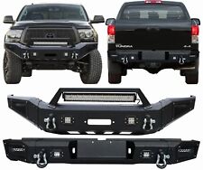 Vijay New Front/Rear Bumper W/Winch Plate&LED Lights For 2007-2013 Toyota Tundra picture