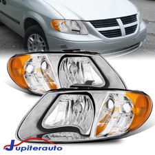 Pair Headlights For 2001-2007 Dodge Grand Caravan 01-04 Chrysler Town & Country picture