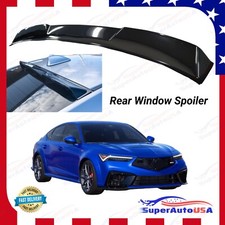 Fits Acura Integra 2023-Up Gloss Black Rear Roof Window Visor Spoiler Wing picture