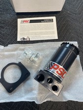 PSC Motorsports Pro Touring Remote Power Steering Reservoir Black SR146H-6-10-SA picture