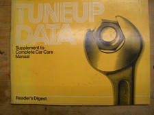 Vintage Reader's Digest Tune Up Data 72-81 Domestic & 72-80 Imports picture