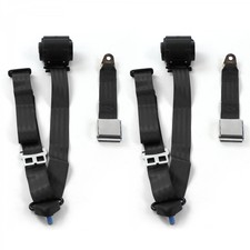 Ford GT40 1964 - 1969 Airplane 3pt BK Retract Bucket Seat Belt Kit-2 Belts   picture