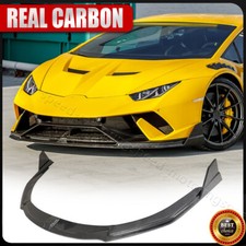 Fits 2017-19 Lamborghini Huracan Performante Real Carbon Fiber Front Bumper Lip  picture