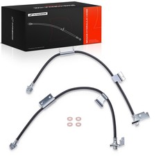 A-Premium 2x 27.36 in Front Brake Hydraulic Hose for Chevy Silverado 1500 GMC picture