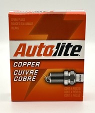 Autolite 64 Copper Spark Plugs Set of 4 NEW In Box Fits Chevy GMC 4.3L 3.8L V6 picture