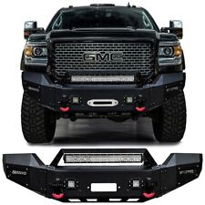 Vijay  For 2015-2019 GMC Sierra 2500 3500 Front Bumper Black with 5xLED Lights picture