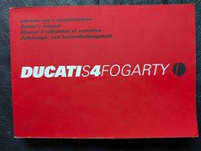 Genuine Ducati S4 FOGARTY Limited Edition 2002 S4 Foggy Monster Owner's Manual picture
