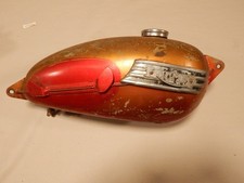 TRIUMPH T20 TIGER CUB SMALL GAS FUEL PETROL TANK MOUNTAIN T20T W/ BADGES picture