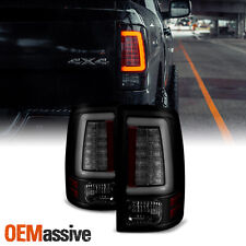 Fits 09-18 Dodge Ram 15002500 35 00 Black Smoked LED Tube Tail Lights Brake Lamp picture