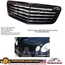 E-Class GLoss Full All Black Grille Facelift E550 E63 E350 2007 2008 2009 Shiny picture