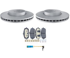 Hella Pagid Front Brake Kit Rotors Pads & Sensor For Mercedes W167 GLE350 20-22 picture