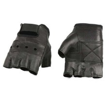 Men’s Leather Fingerless Glove with Gel Palm picture