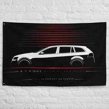 Clubsport R8 Tourer 2014 Car Silhouette Flag 3x5 ft Garage Banner Wall Decor picture