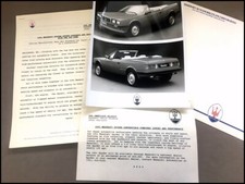 1991 Maserati Spyder Original Factory Photo and Press Release Brochure picture