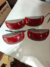Lot of 4 Vintage Dietz 92 Red Cab Marker Lights Clearance Running Lamps Untested picture