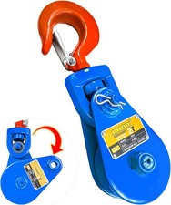 SENKEYFE 2 Ton Snatch Block with Hook, Pulley 3