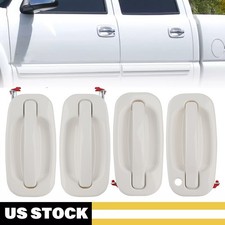 4x Exterior Olympic White Painted Door Handle For 1999-2007 Silverado GM1520105 picture