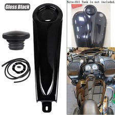 For Harley Electra Street Road Glide 86-07 Black Dash Fuel Console+Gas Tank Cap picture