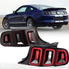 For 2010-2014 Ford Mustang Full LED w/ Sequential Tail Lights Black Brake Lamps picture